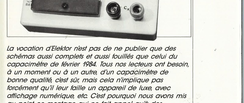 Capacimètre de poche