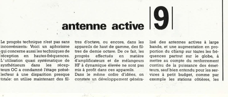 Antenne active
