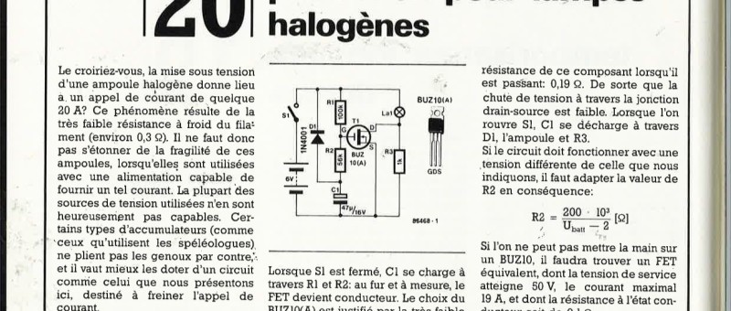 Protection pour lampes halogènes