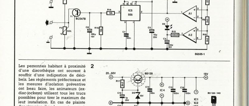 Limiteur de niveau sonore pour discothèque