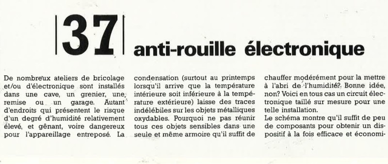 Anti-rouille électronique