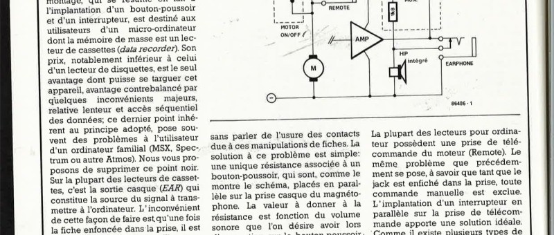 Touche moniteur pour data recorder