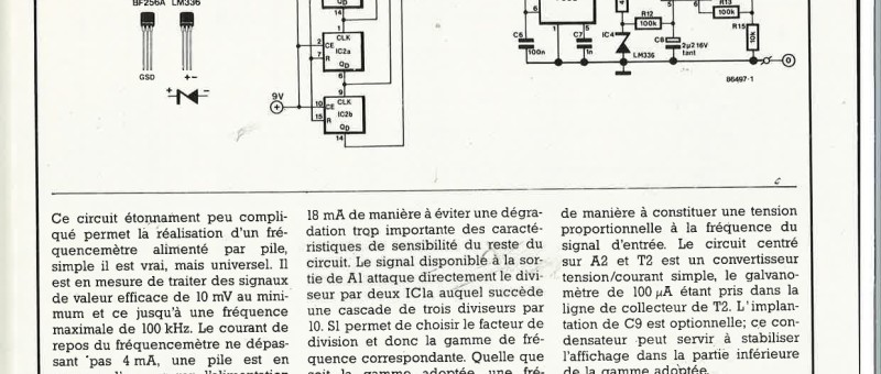 Fréquencemètre de poche