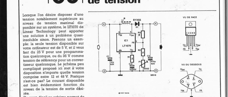 Convertisseur élévateur de tension