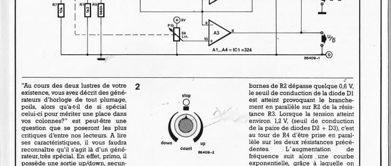 Générateur d`horloge up / down