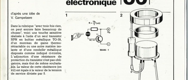 Bouton de sonnette électronique