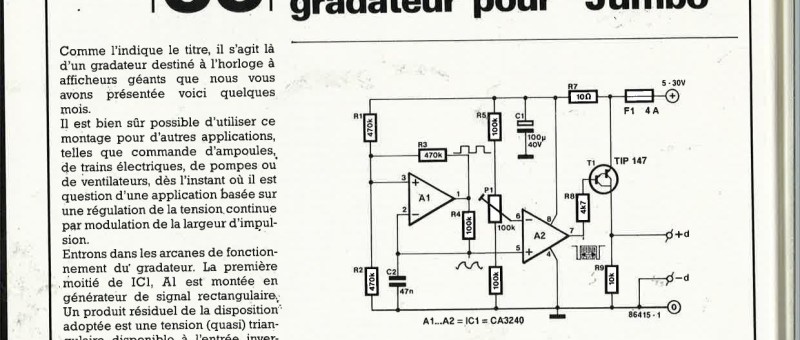 Gradateur pour "Jumbo"