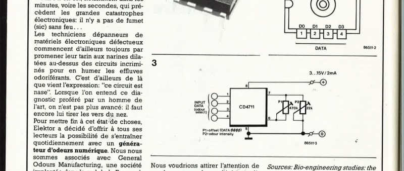 Générateur d`odeurs avec le CD4711