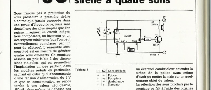 Sirène à quatre sons