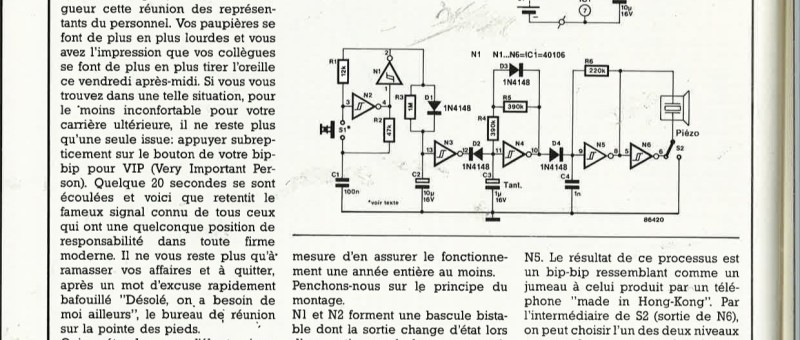 Bip-bip pour VIP