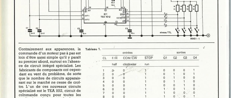 Commande de moteur pas-à - pas
