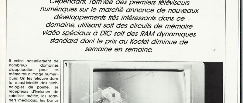 Mémoire d`image numérique