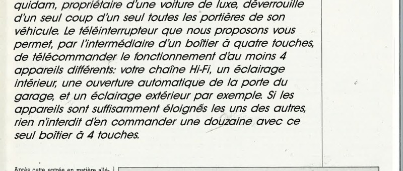 Téléinterrupteur universel