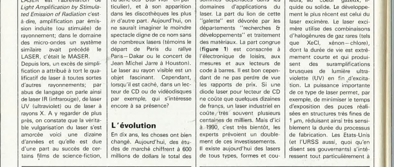 le laser, outil de lumière