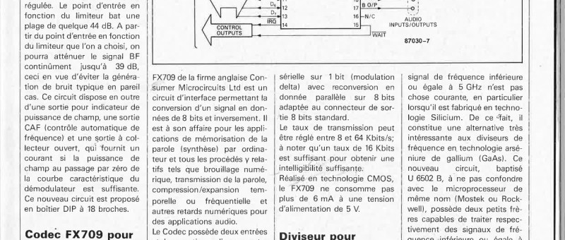 chip-select: TDA 4210-3, FX709, U 65028