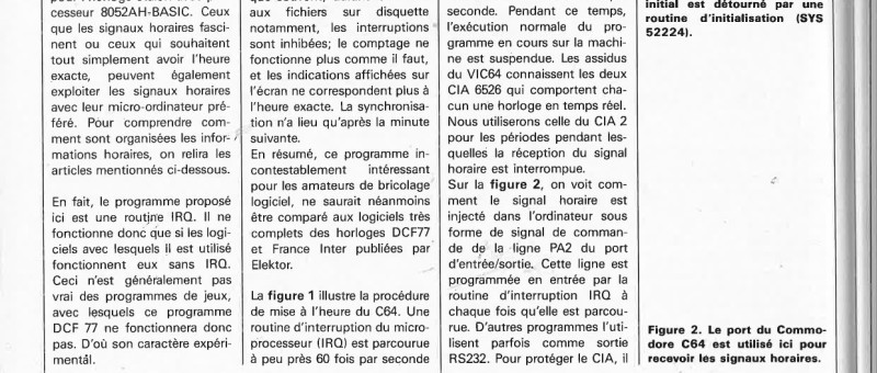 l`heure atomique sur C64