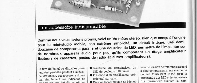 vu-mètre stéréo à LED
