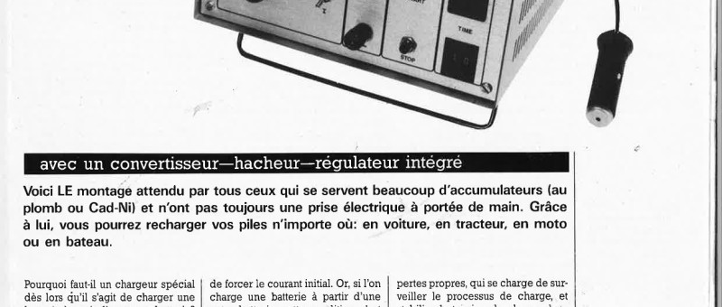 chargeur d`accus alimenté par batterie