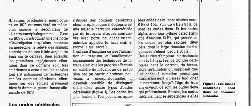 détecteur d`ondes alpha