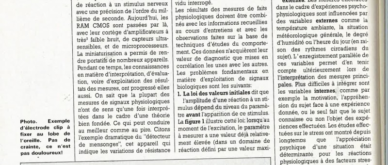 la mesure de signaux physiologiques