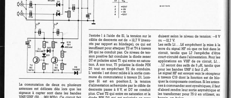 commutation d`antennes à 4 voies