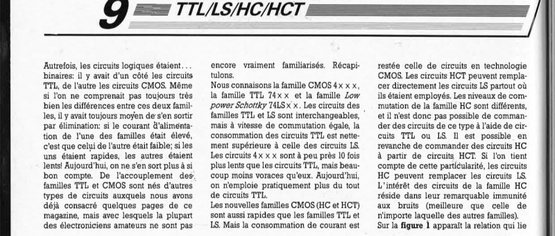 familles logiques TTL/L S/HC/HCT