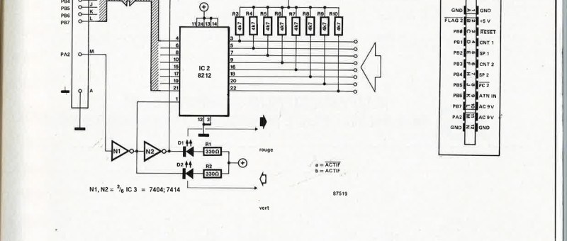 8 entrées et 8 sorties pour C64