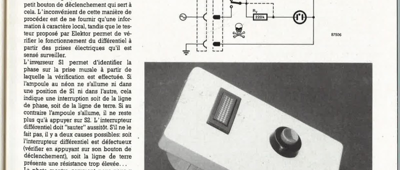 testeur d`interrupteur différen tiel