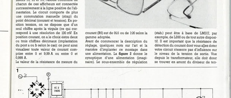 voltmètre/ampèremètre numérique
