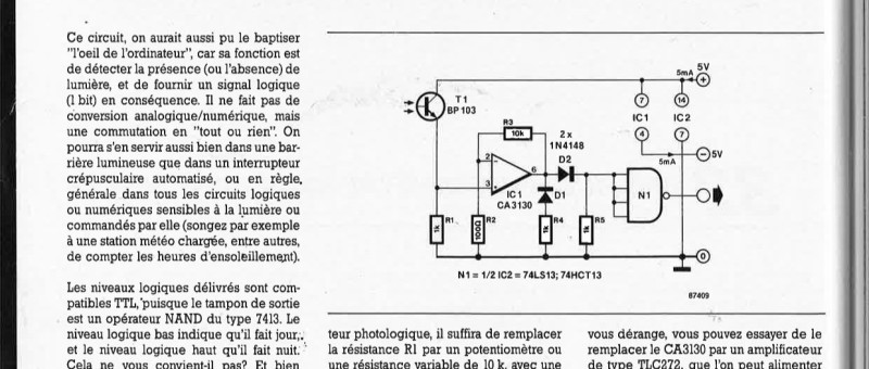 capteur photologique