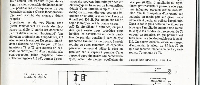 oscillateur à quartz précis