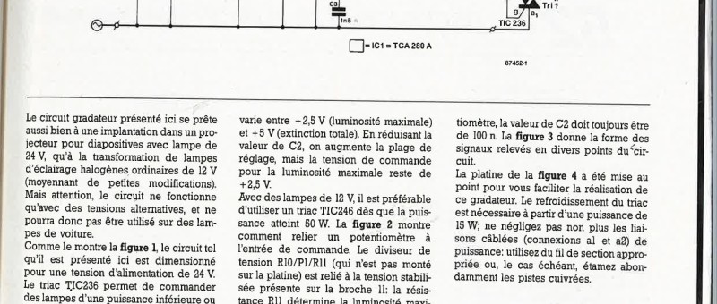 gradateur, pour lampes halogènes