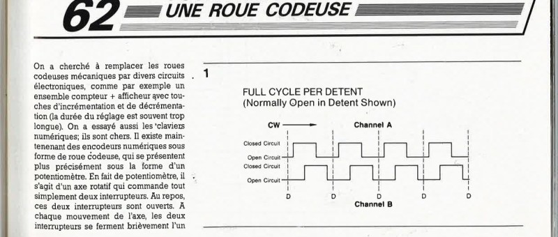 pour remplacer une roue codeuse
