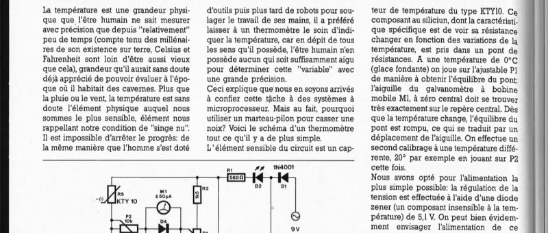 thermomètre passif