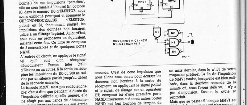 filtre pour signaux horaires France Inter