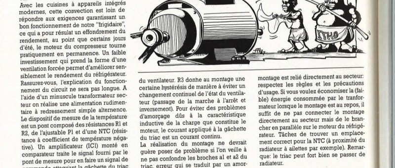 ventilation forcée pour réfrigérateur