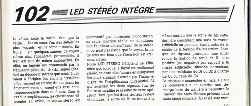 LED stéréo intègre