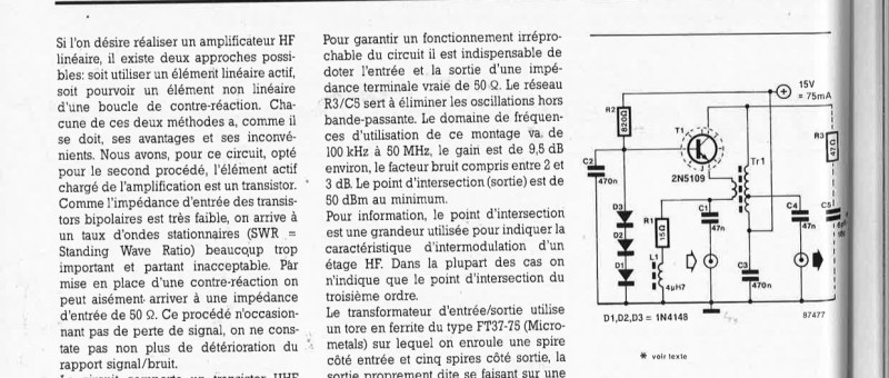 préampli HF à large bande