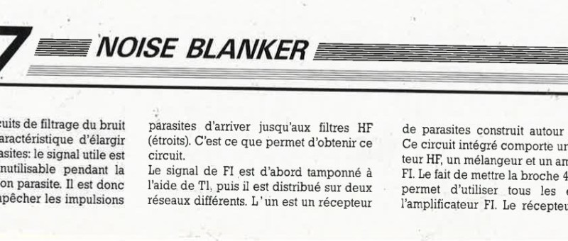 noise blanker