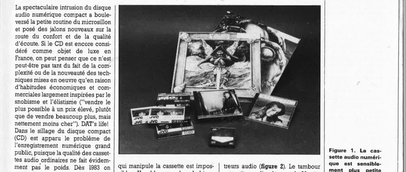 DAT: cassettes audio numériques