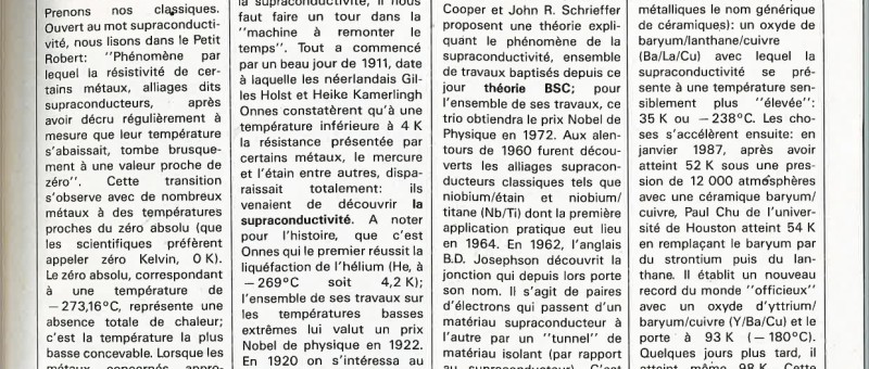 les supraconducteurs