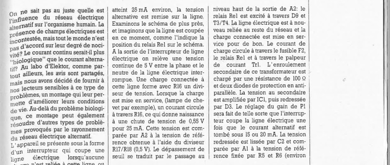 ·:nterrupteur secteur télécommandé par 1a charge