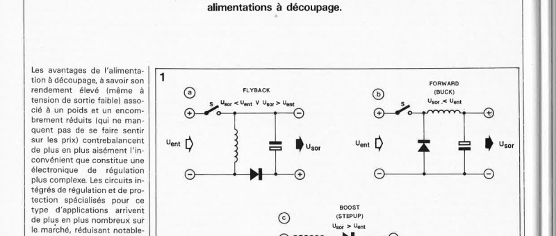 les alimentations à découpage