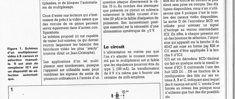multiplexeur vidéo
