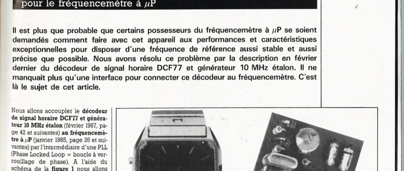 base de temps pilotée par DCF-77