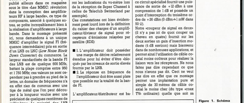 AMPLIFICATEUR/DIVISEUR DE SIGNAL TV RDS