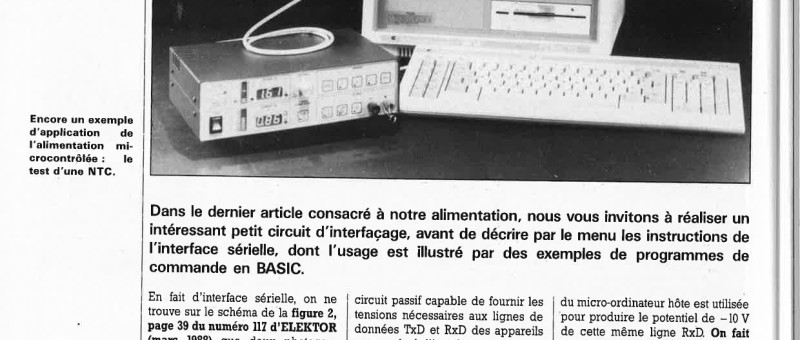 alimentation de laboratoire O ... 30 V/2,5 A commandée par µP 8751 