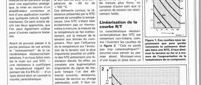 mesure de la température avec des NTC 