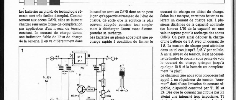 CHARGEUR DE BATTERIE AU PLOMB