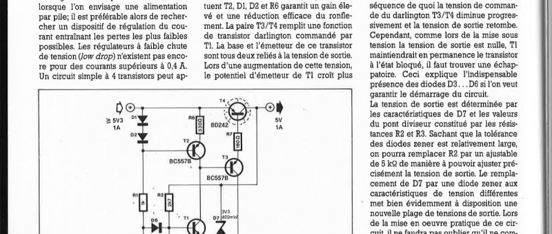 RÉGULATEUR DE TENSION DISCRET